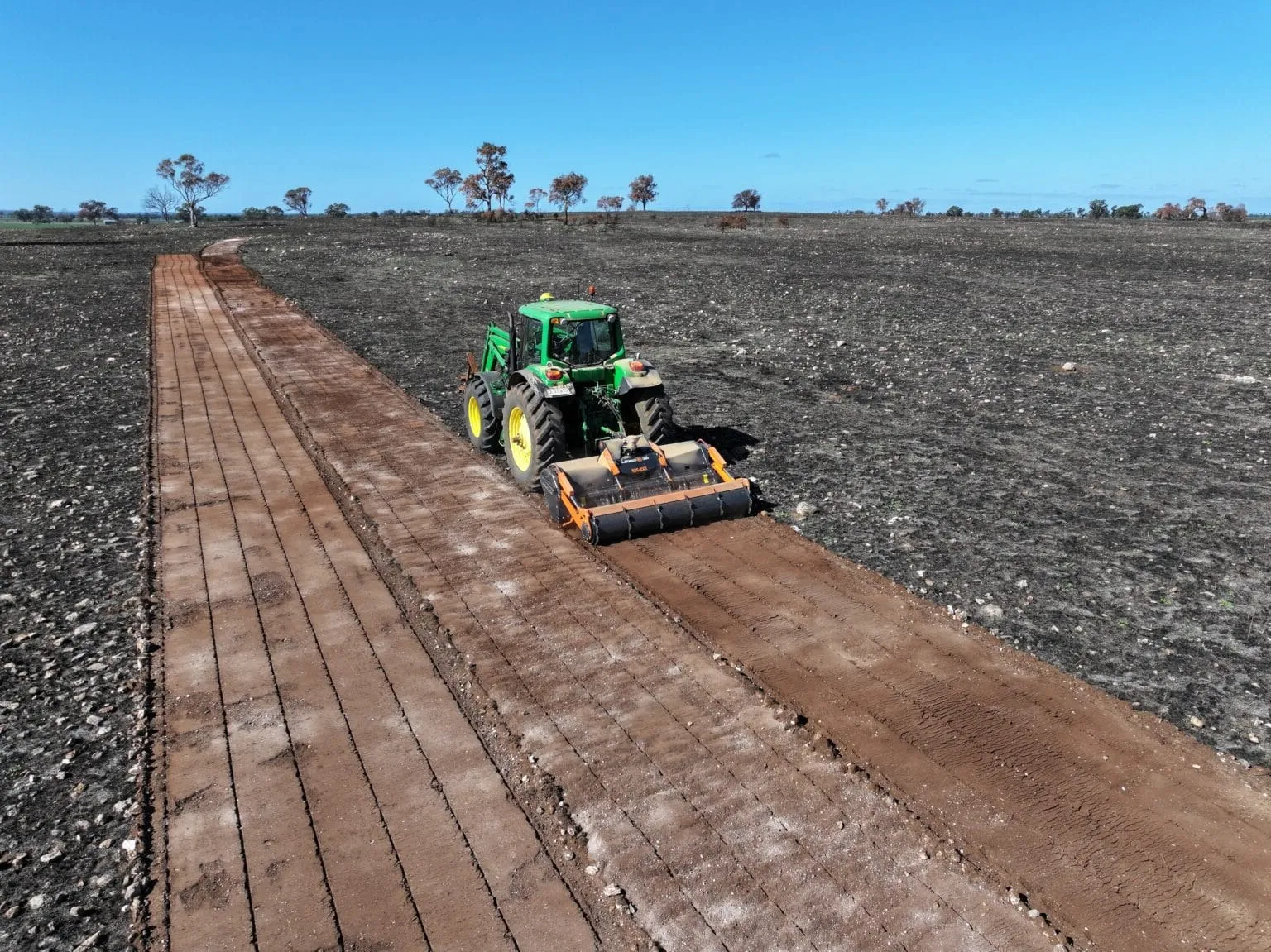 tractor stone crusher